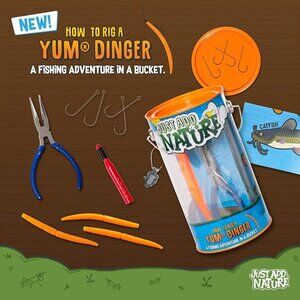 Just Add Nature Fishing Adventure in a Bucket Fishing Kit Teach Kids How to Fish